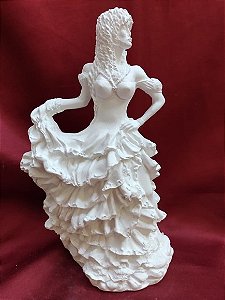 Cigana Esmeralda 26cm Gesso Crú