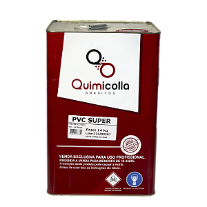 Adesivo Cola PVC Super Quimicolla Lata 14Kg