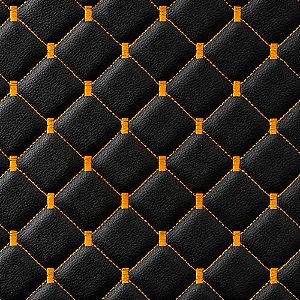 Courvin Automotivo Diamante Preto/Amarelo 1.00 x 1.40