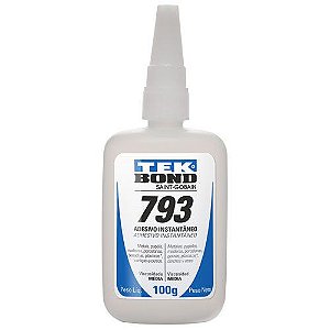 Adesivo Cola Instantâneo 793 100g Tek Bond Antientupimento