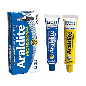 Cola epoxi Araldite profissional  90 minutos 23g