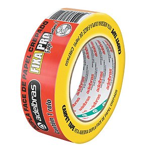 Fita Dupla Face Adesiva Carpet Tape Fixa Adelbras 25mm X 30mt