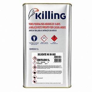 Solvente 90SO005 Killing Kisafix 5L para Limpeza e Diluição