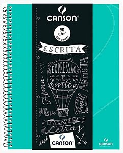 Caderno Expressão e Arte CANSON Escrita VERDE- 90g/m²