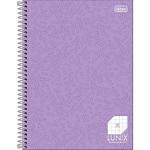 CADERNO QUADRICULADO 7X7 MM UNIV LUNIX 80 FOLHAS