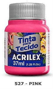 TINTA TECIDO ACRILEX 37ML 527 PINK