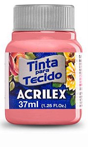 TINTA TECIDO ACRILEX 37ML - 988 ROSE