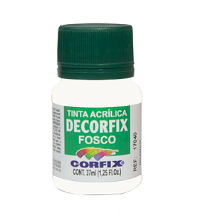 TINTA DECORFIX ACRILICA 37ML - 301 BRANCO