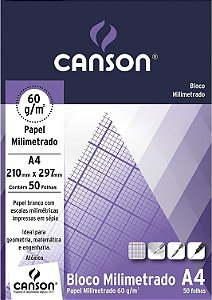 Bloco Vegetal Liso Canson A4 60g/m