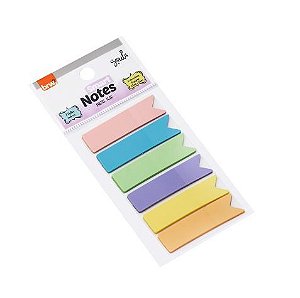MARCADOR DE PÁGINAS 12X44MM PASTEL  6 CORES BRW