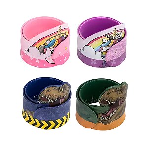 RÉGUA SILICONE BRACELETE PERSONAGENS BRW