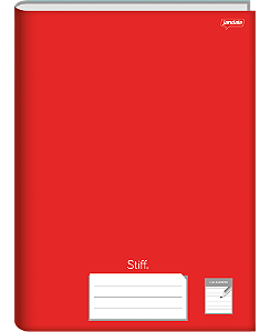 CADERNO BROCHURA 1/4 CALIGRAFIA 96FLS STIFF VERMELHO  JANDAIA