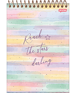 CADERNO ESPIRAL VERTICAL 146X210MM CD 80FLS LA CREME  JANDAIA