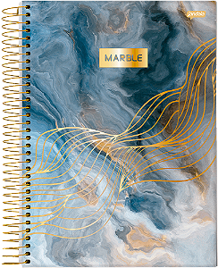 CADERNO UNIVERSITARIO 1 MATERIA 80FLS MARBLE  JANDAIA