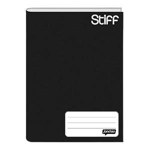 CADERNO BROCHURA UNIV 96FLST STIFF PRETO  JANDAIA