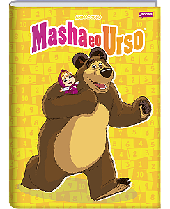 CADERNO BROCHURA 1/4 80FLS MASHA E O URSO  JANDAIA