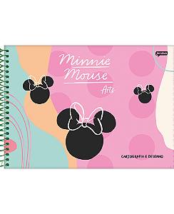 CADERNO CARTOGRAFIA 275X200MM 80FLS MINNIE ARTS  JANDAIA