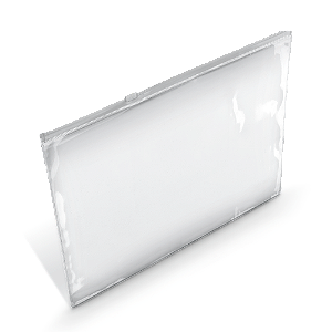 MALOTE C/ ZIP HORIZONTAL 260X360MM CRISTAL POLIBRAS