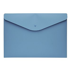PASTA ENVELOPE A4 AZUL NEON POLIBRAS