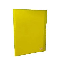 PASTA CATALOGO A4 C/ 30 PLASTICOS AMARELA