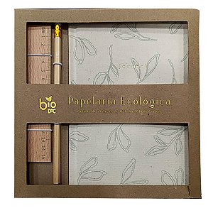 KIT CADERNO/LAPIS/REGUA ECOLÓGICA