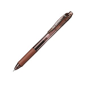 CANETA RETRÁTIL ENERGEL X 0,5MM MARROM PENTEL