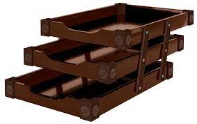 CAIXA CORRESPONDENCIA 3 DIVISÃO 25X36X12 TABACO SOUZA