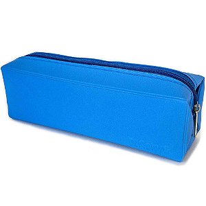ESTOJO ESCOLAR TUBO QUADRADO PERFORMACE AZUL