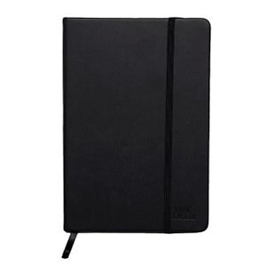 CADERNO COSTURADO C/ PAUTA A5 PRETO 96FLS
