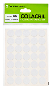 ETIQUETA MULTIUSO REDONDA COLACRIL
