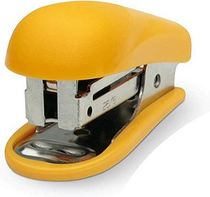 Mini Grampeador MX-G15 Semi  Automático Amarelo Maxprint