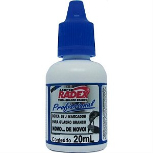 TINTA MARCADOR QUADRO BRANCO REABASTECEDOR 20ML AZUL RADEX