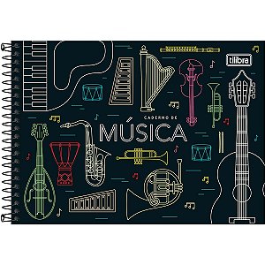 CADERNO PEQUENO MUSICA 80F TILIBRA