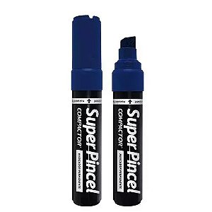 Marcador Permanente Super Pincel Azul Compactor