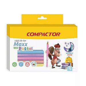 Lapis De Cor Maxx Pastel C/12 Compactor