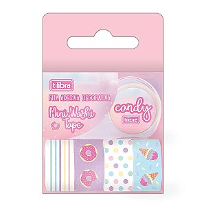 FITA WASH TAPE MINI CANDY C/5 UND