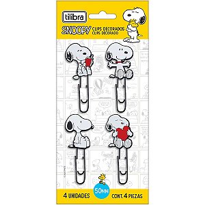 CLIPS DECORADO SNOOPY C/4 UND