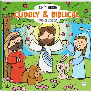 Livro de ColorirComfy Goods - Cuddly e Biblical