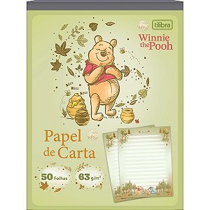 Papel de Carta Pooh 50 folhas
