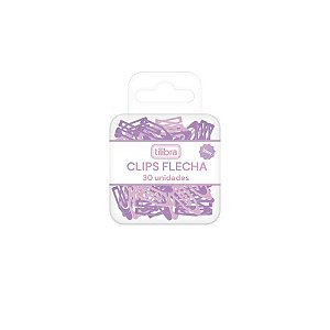 CLIPS 38MM FLECHA COM 30 UNIDADES TILIBRA