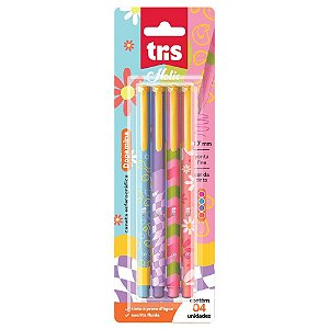Caneta Esferográfica Holic Dopamina 0.7mm Cartela 4 und Tris