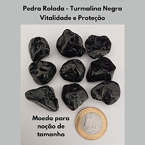 Pedra Rolada - Turmalina Negra (Unidade)
