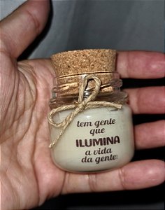 10 Velas Personalizadas no pote 30g com tampa de cortiça