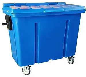 CONTAINER DE LIXO 1000 LITROS S/ PEDAL INJETADO - LAR PLÁSTICOS