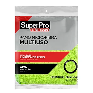 PANO MICROFIBRA MULTIUSO 70X50CM VERDE - SUPERPRO