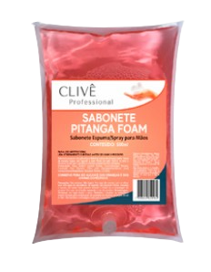 SABONETE ESPUMA REFIL 600ml PITANGA C/ BATOQUE - CLIVE