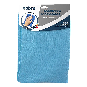 PANO MICROFIBRA 40 x 60 CM AZUL - NOBRE