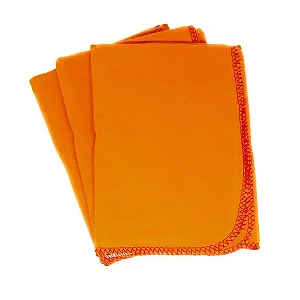 FLANELA 100% ALGODÃO 28x48cm COR LARANJA - NOBRE