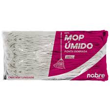 REFIL MOP UMIDO 290G PONTA DOBRADA C/LOOP E CINTA - NOBRE