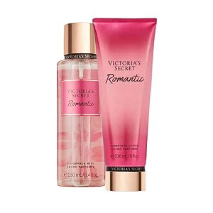 Kit Body Splash 250ml + Creme Hidratante Romantic 236 ml Victoria's Secret